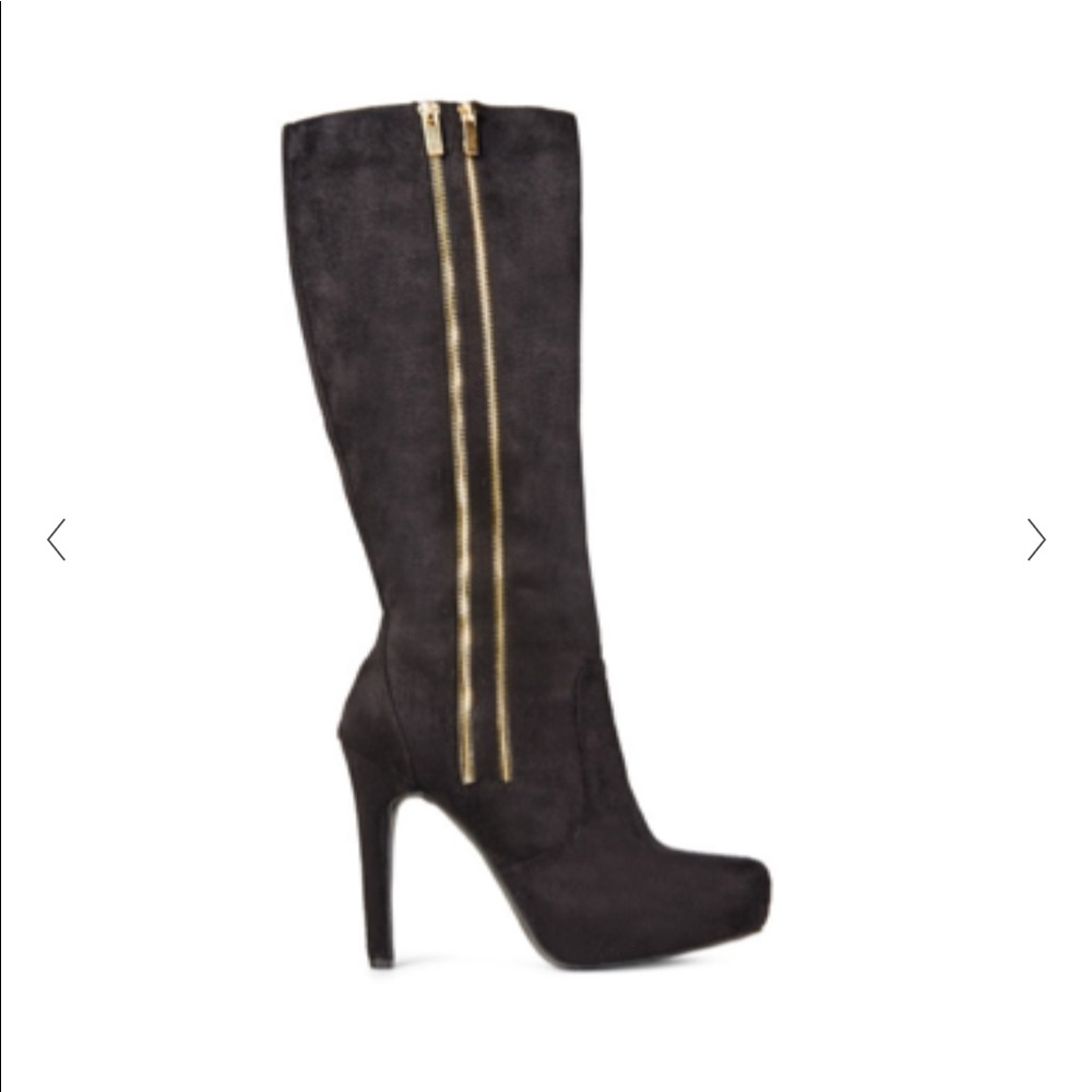 Just Fab LUXE Donelle Wide Calf Boot